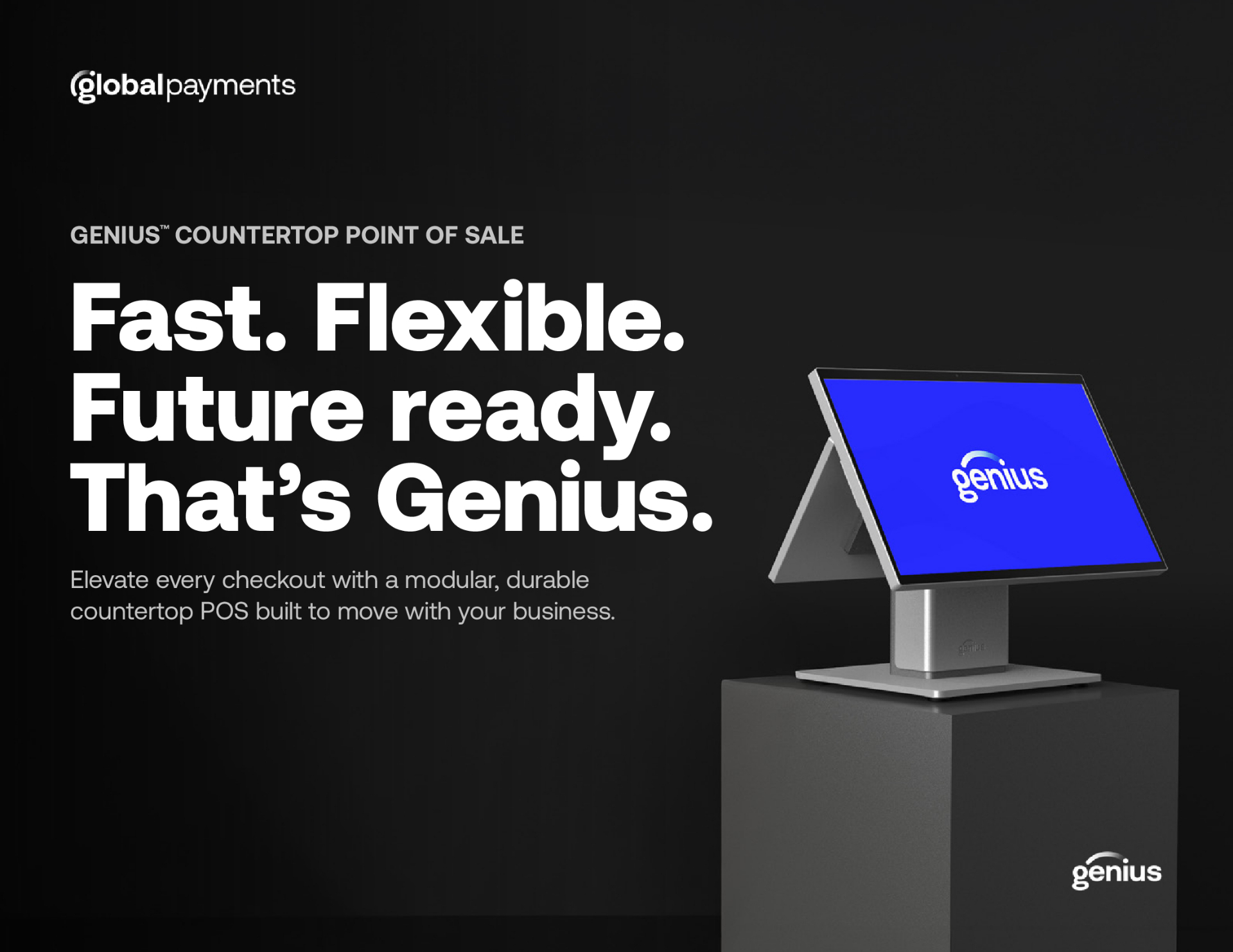 Modern countertop POS terminal